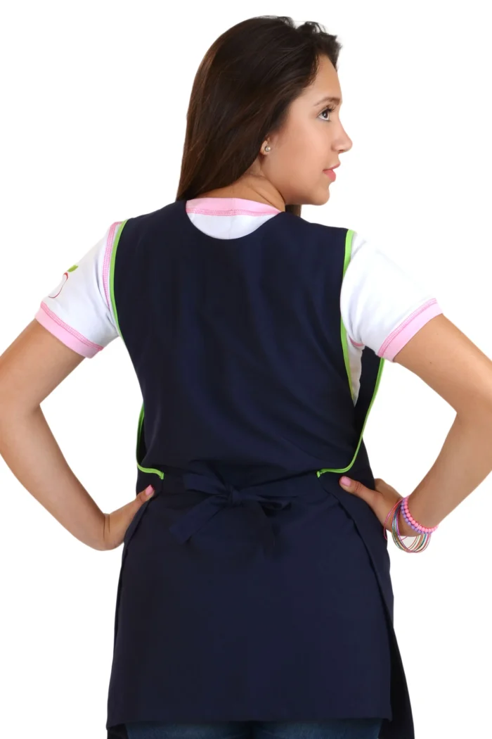 mandil para maestra de preescolar KM0407 ESPALDA