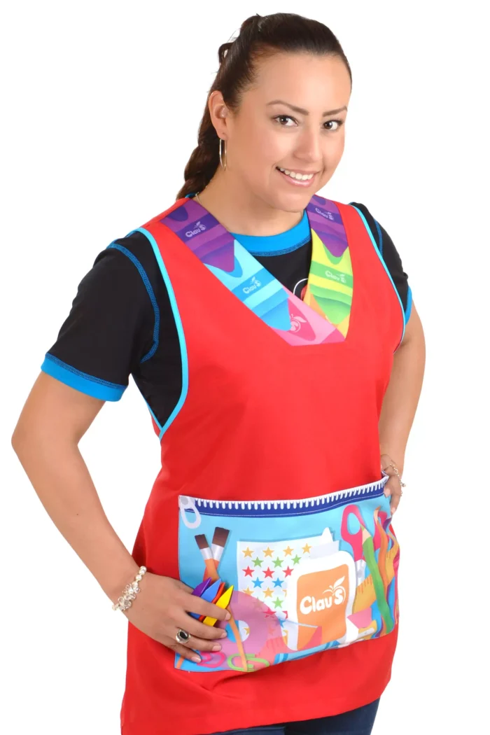 mandil para maestra de preescolar KM0410_FRENTE