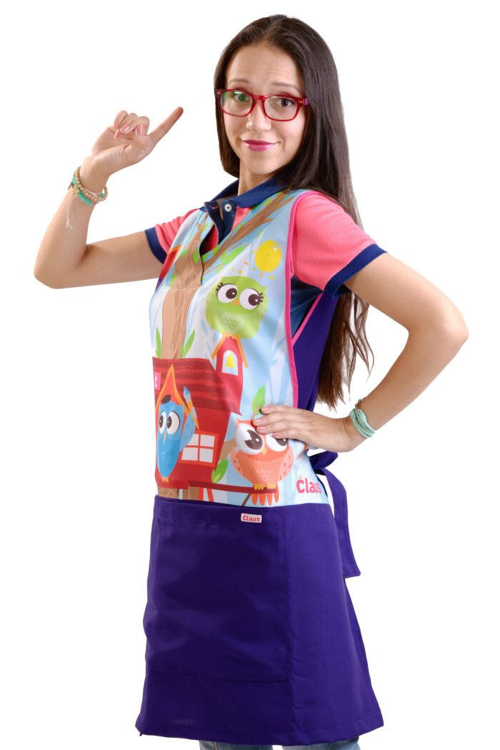 mandil para educadoras decorado TC002 FRente 2 Mandil Tecolín TC002 - Imagen 2