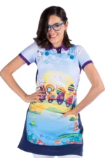 playeras para educadoras de preescolar VUELA_VUELA_FRENTE_CON_BATA