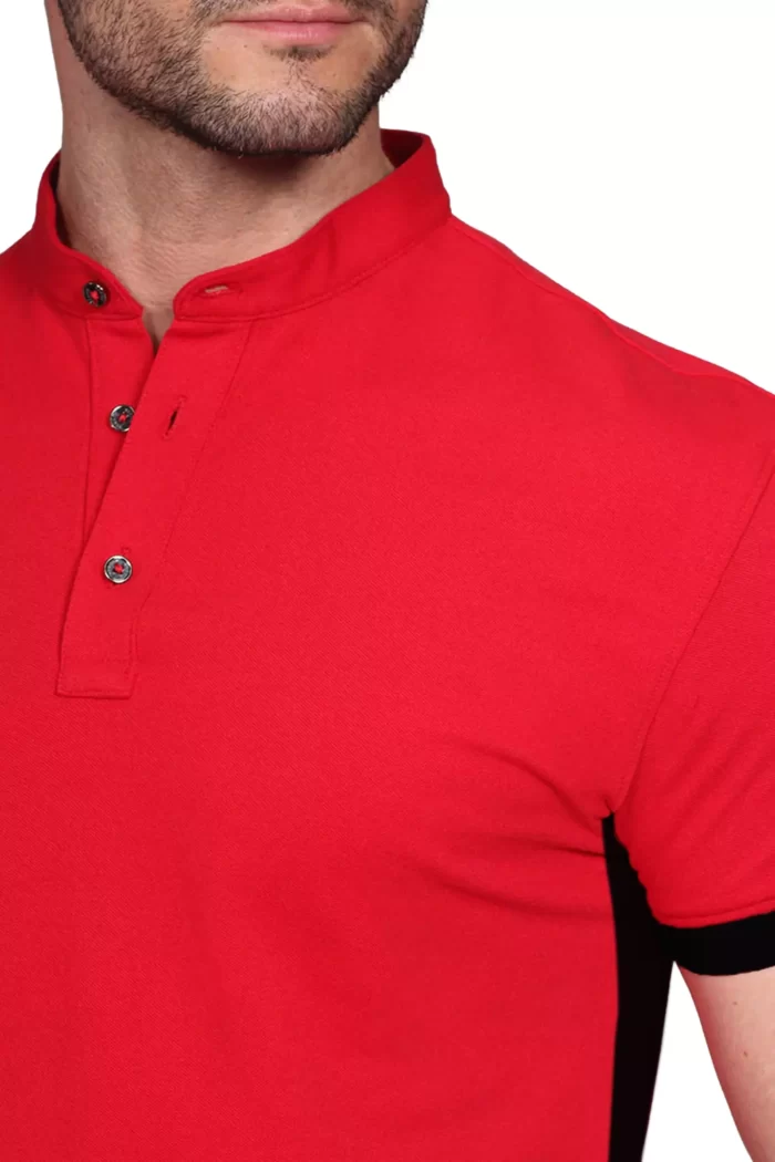 PLAYERA PARA MAESTRO TIPO POLO COLOR ROJO