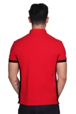 PLAYERA PARA MAESTRO TIPO POLO COLOR ROJO Y NEGRO