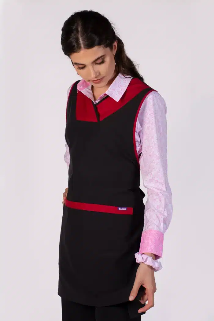 MANDIL PARA MAESTRA CON TELA REPELENTE 2 MANDIL PARA MAESTRA CON TELA REPELENTE 2