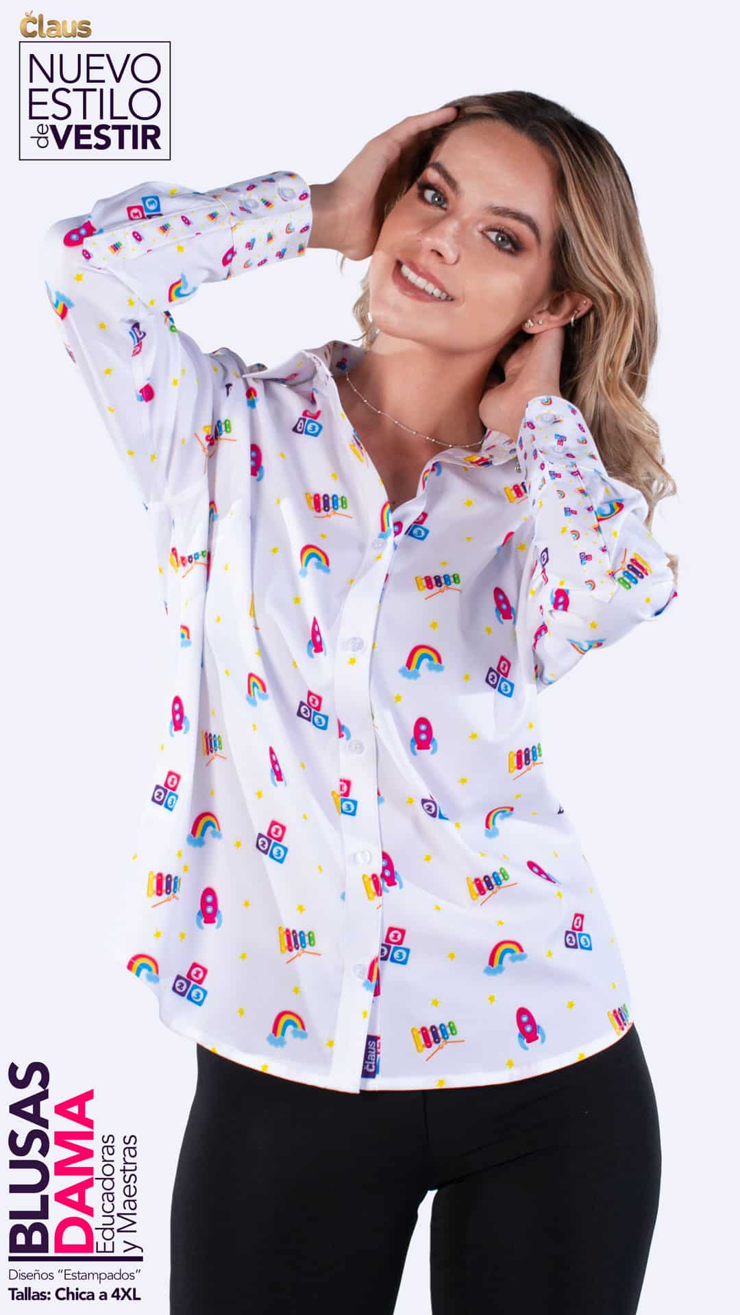 CATALOGO BLUSA DE VESTIR PARA MAESTRAS 2024