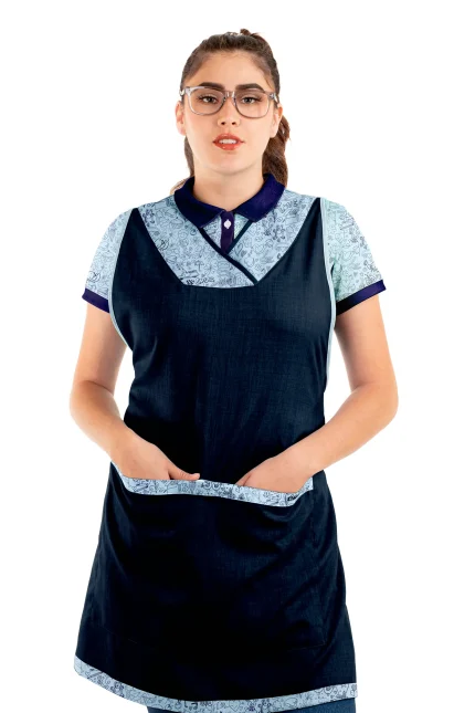 BATA PARA EDUCADORA ESTAMPADO DIBUJITOS