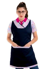 BATA PARA EDUCADORA ESTAMPADA MODERNA