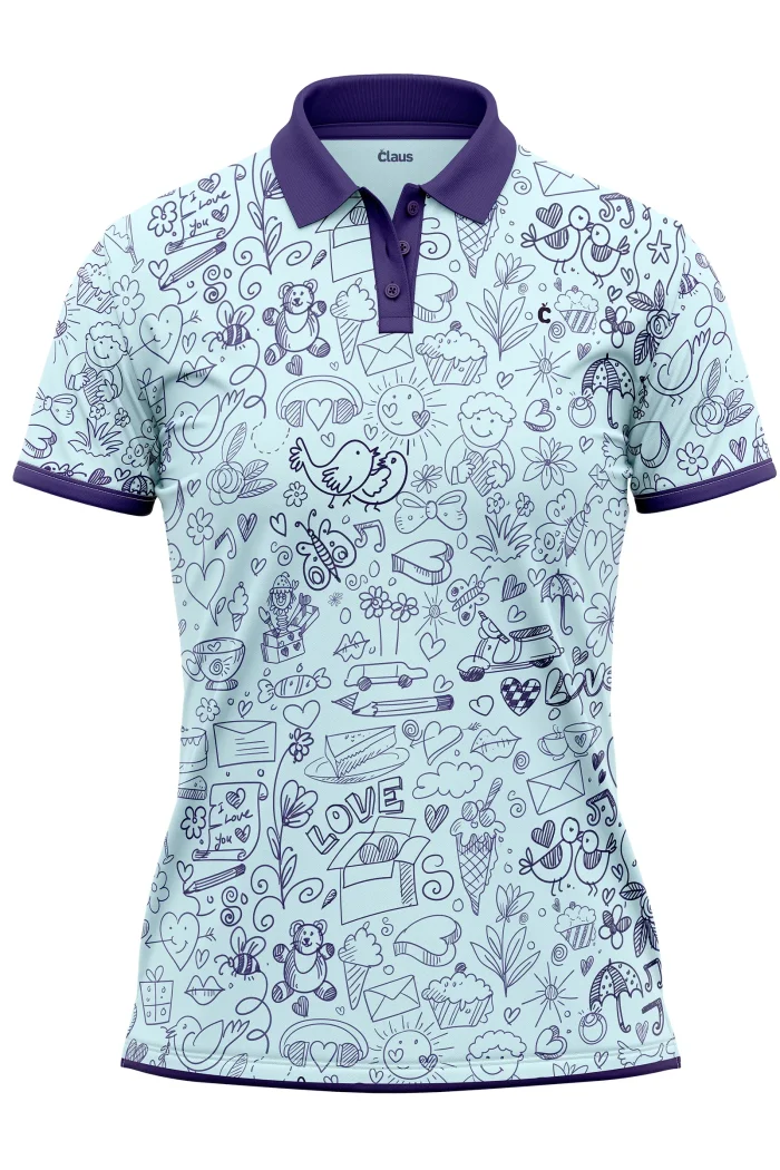 playera polo para maestra con estampado