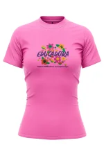 playera para educadoras educadoras-modernas-flores-educadora