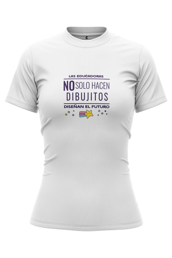 playera para educadora con diseño moderno 2